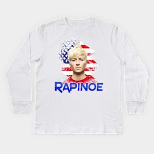 Megan Rapinoe woman soccer rules the world jersey 2019 Kids Long Sleeve T-Shirt